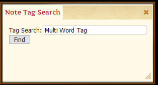 Find Note