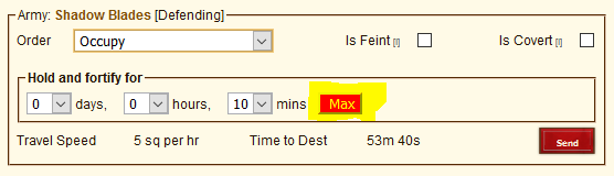 Set Max Occupy