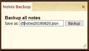 Notes Backup